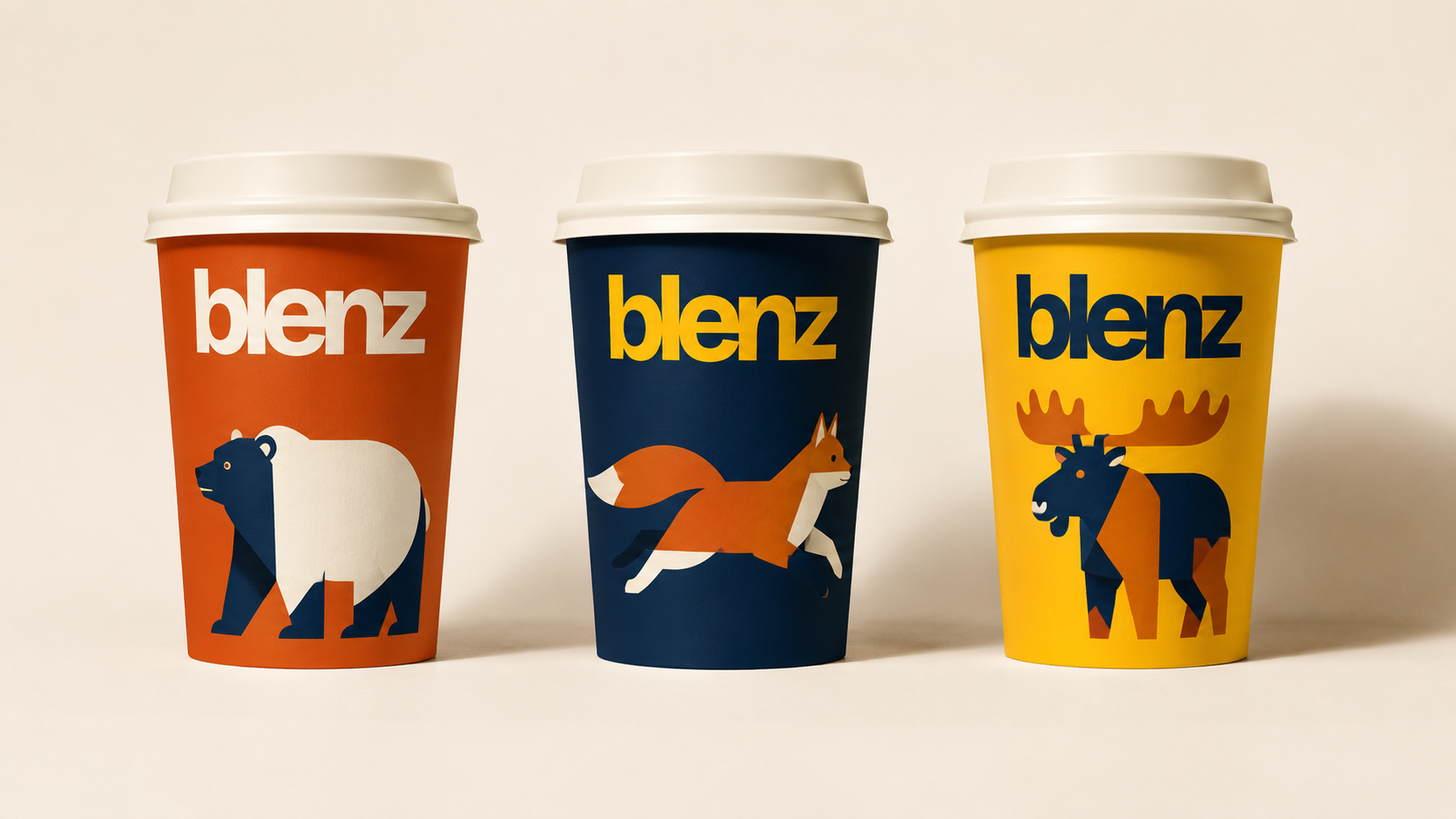 blenz seasonal cups — BC character illustration, limited edition